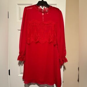 Red Lace Dress size L